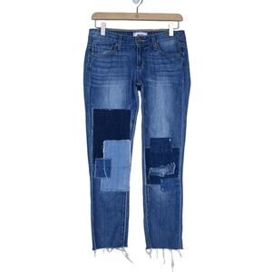 PAIGE Womens 24 Jimmy Jimmy Skinny Patch Front Jeans